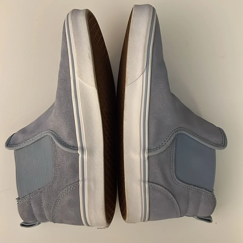 Vans Asher Chelsea Suede Mid Boot in Blue Fog Slip On Sneaker Skater Size 9.5 - Picture 12 of 13